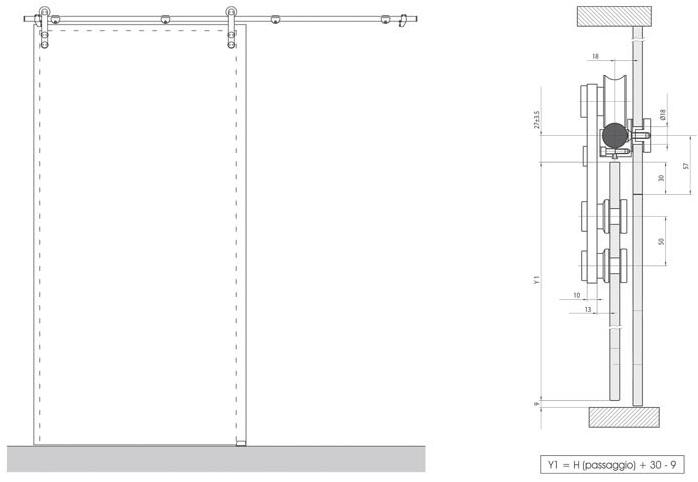Bencore® Акриловая раздвижная дверь в современном стиле sun-id-1417026 - Вид №4