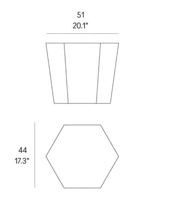 Шестигранный журнальный столик okoumé In Stock Casamania &amp ARCH-00024214 - Вид №4