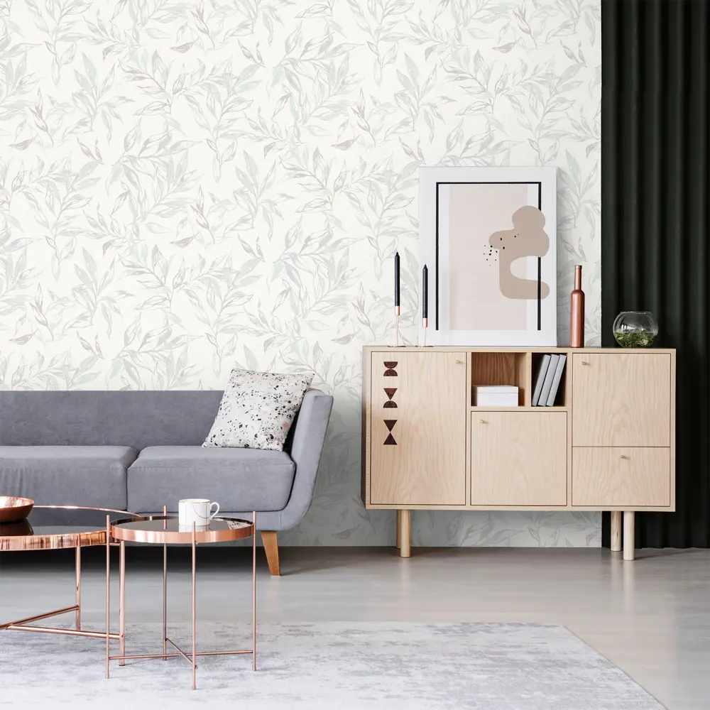 Обои флизелиновые Ateliero Sunday зелёные 1.06 м AT58160-05 STLM-2039532 - Вид №2