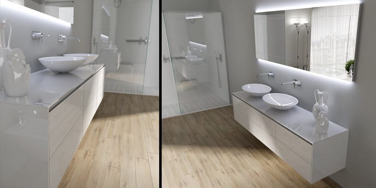 Комплект мебели №21 218.4 см Antonio Lupi PIANA Antoniolupi 21PIANA - Вид №1