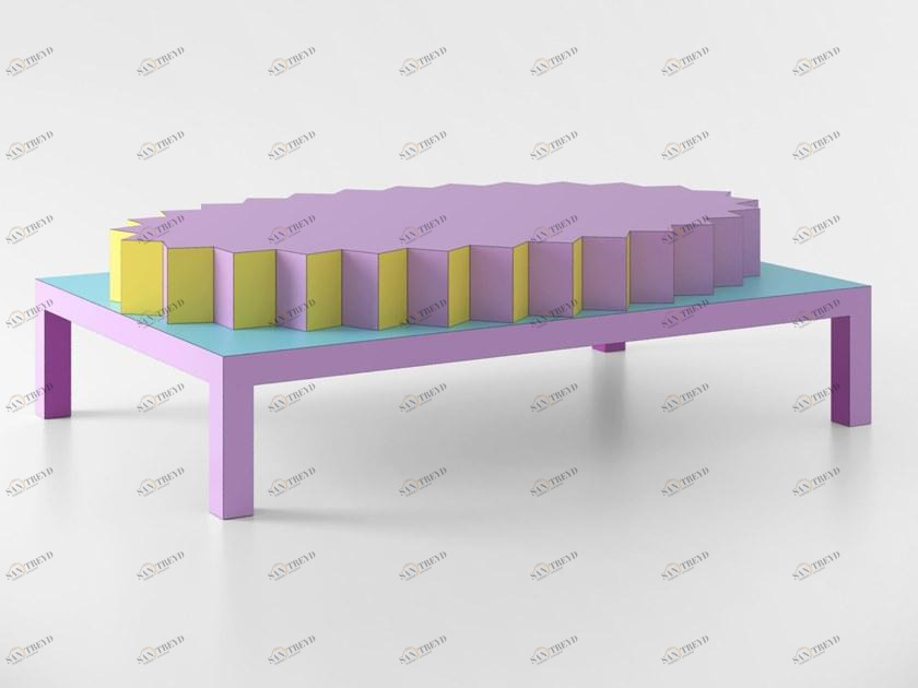 De Rosso Низкий прямоугольный журнальный столик из ламината hpl Limited edition sun-id-1359203