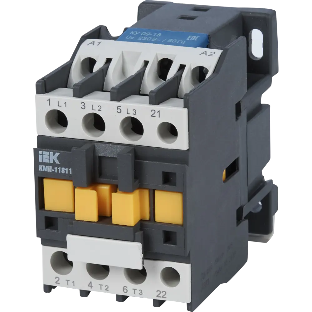 Контактор IEK КМИ-11811, 18 А, 230 В 12461883 STLM-2089891 