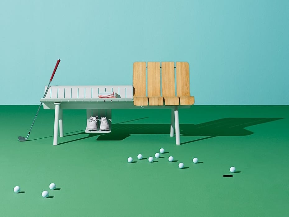 Алюминиевая и деревянная скамья со спинкой Ethimo Ace ARCH-00122616 - Вид №18