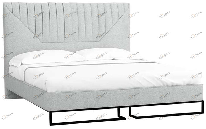 30655 Кровать с ортопедическим основанием и ящиком 1.8 Loft Alberta Стоун R-HOME 401720451h_Стоун