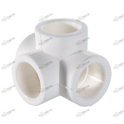 VTp.778.0.020 Фитинг полипропиленовый – крестовина двухплоскостная Valtec 20 мм 
