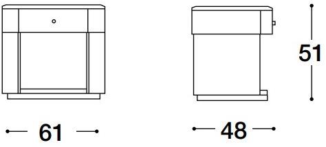 VOLPI Тумбочка овальная с ящиками Luigi volpi Lv-83005.cd1 - Вид №1