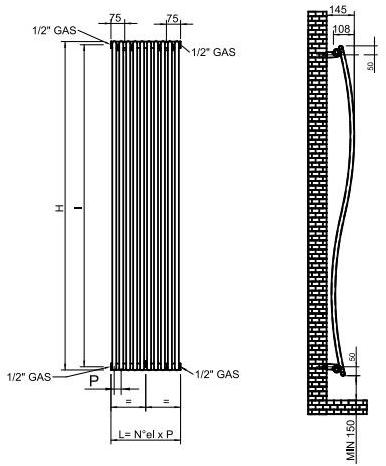 Tonon Evolution Настенный стальной радиатор Design sun-id-1379595 - Вид №1