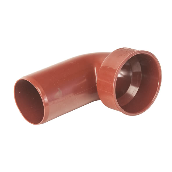 8M3090S50L SANHA M3-090SL отвод 90°, под сифон, без манжеты DN 50 / OD 50 (L) мм  - Вид №1