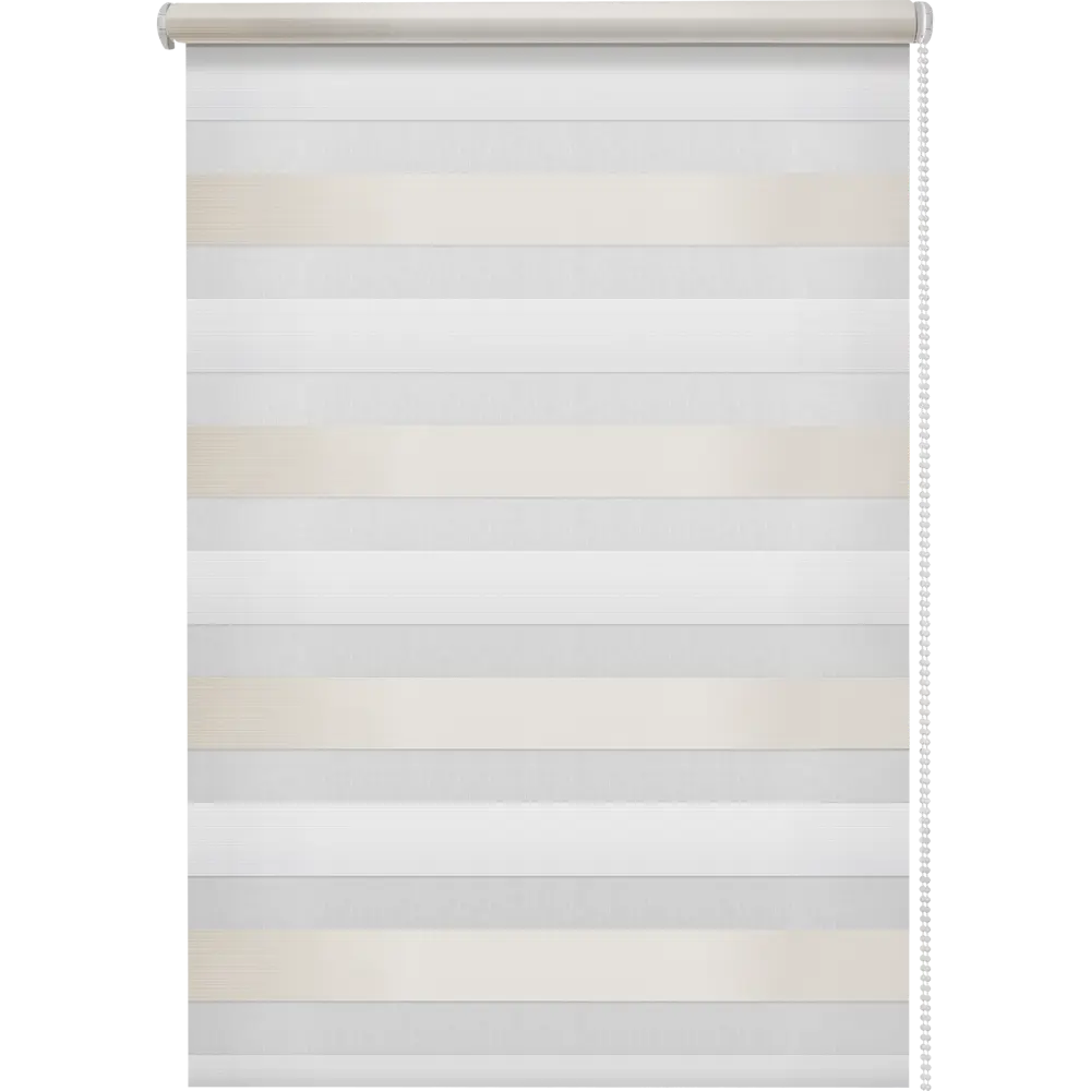 Штора рулонная день-ночь Порто 180x175 см бежево-молочная MIAMOZA STLM-2161766