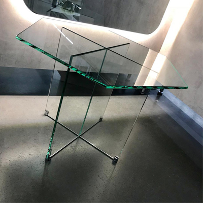 Журнальный столик стеклянный шестигранный 60 см "Изи" GRAUM  304082 Прозрачный  - Вид №2