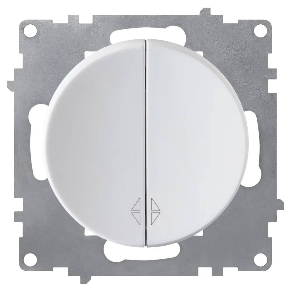 Переключатель встраиваемый Onekey Florence 2 клавиши, цвет белый ONEKEYELECTRO STLM-2021136