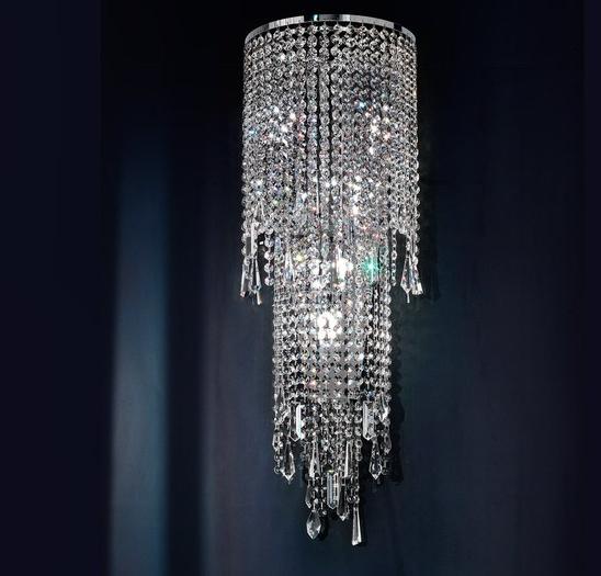 Masiero Галогенный бра из хромированного металла с кристаллами Impero & deco sun-id-1507227 - Вид №1