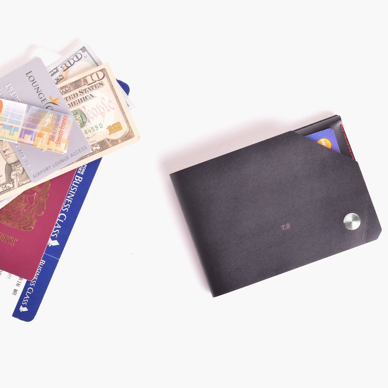 W105CHAR Дорожный кошелек - уголь Wingback  - Вид №7