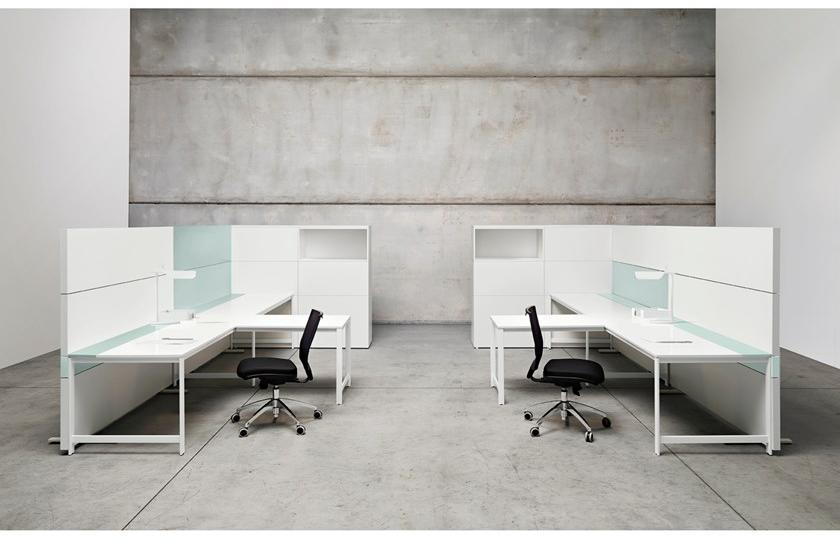 Manerba Несколько рабочих станций с разделительными панелями K-word sun-id-1499727 - Вид №1