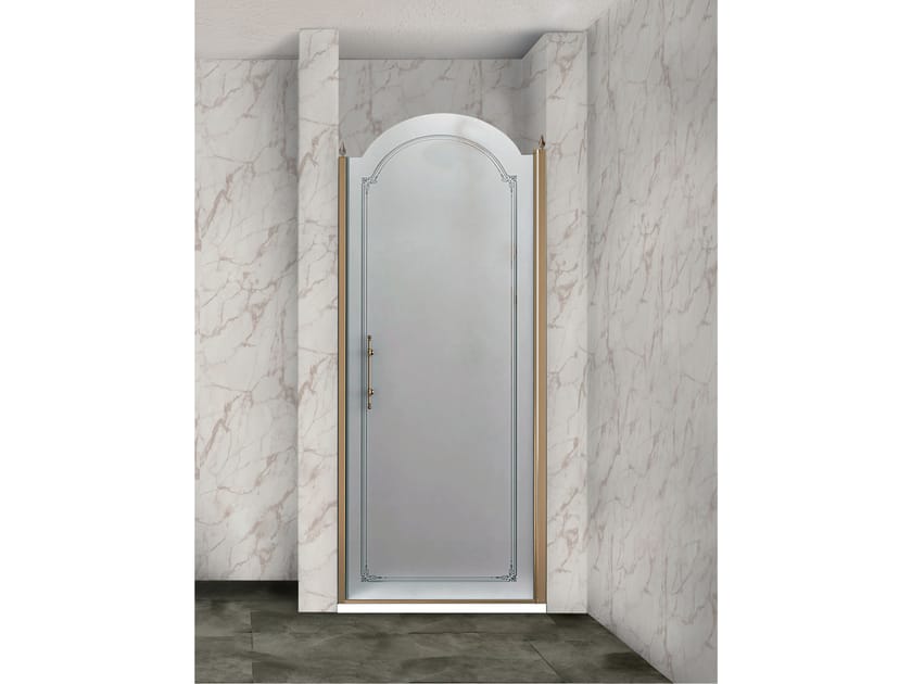 Хрустальная ниша душевая кабина с распашной дверью Metidea декор ARCH-00060593