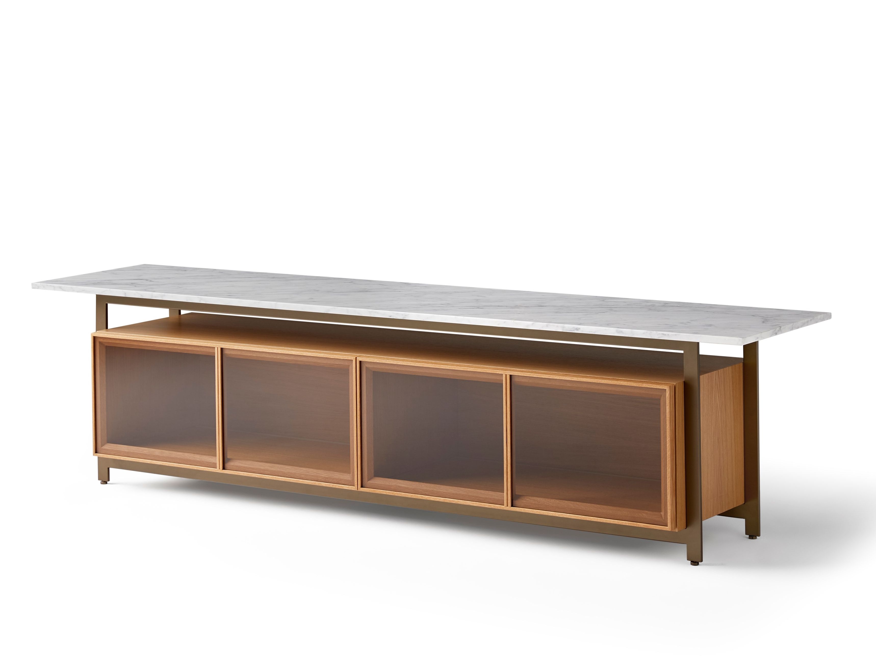 Шкаф из дерева и стекла с откидными дверями Punt Чикаго ARCH-00074008 - Вид №49