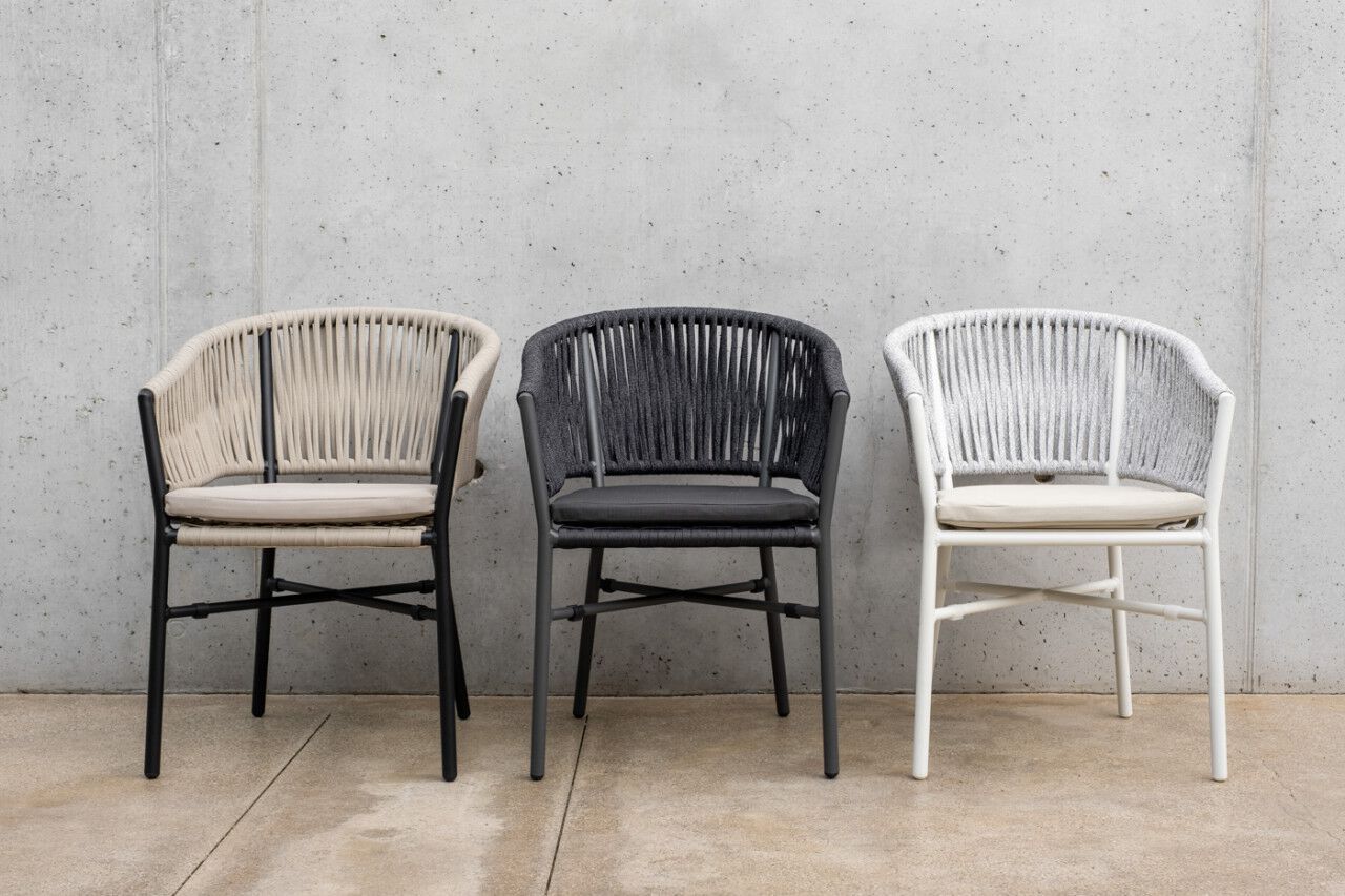 Алюминиевый садовый стул с подлокотниками DRIGANI Gaia-Belize ARCH-00023692 - Вид №3