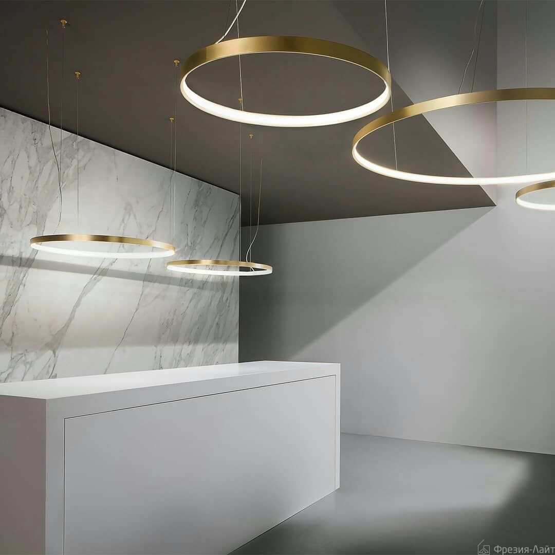 Panzeri M03319.075.0510 Mat Brass Zero Round светильник подвесной 117274