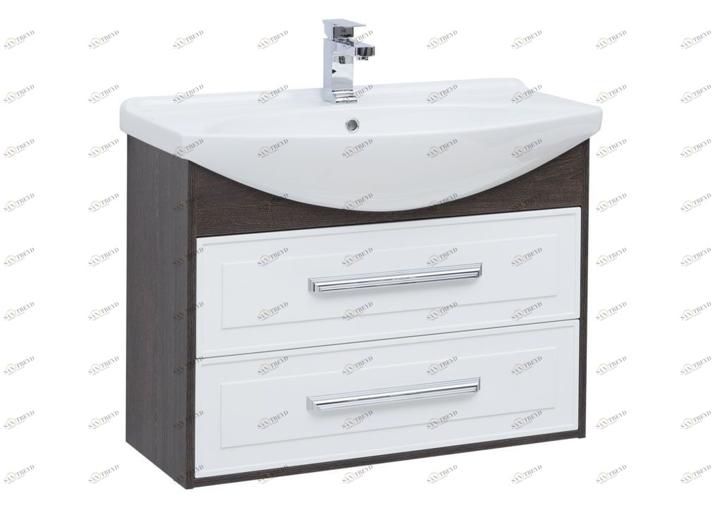 Тумба с раковиной Aquanet Остин 85 дуб кантербери/белый 0020090800175448