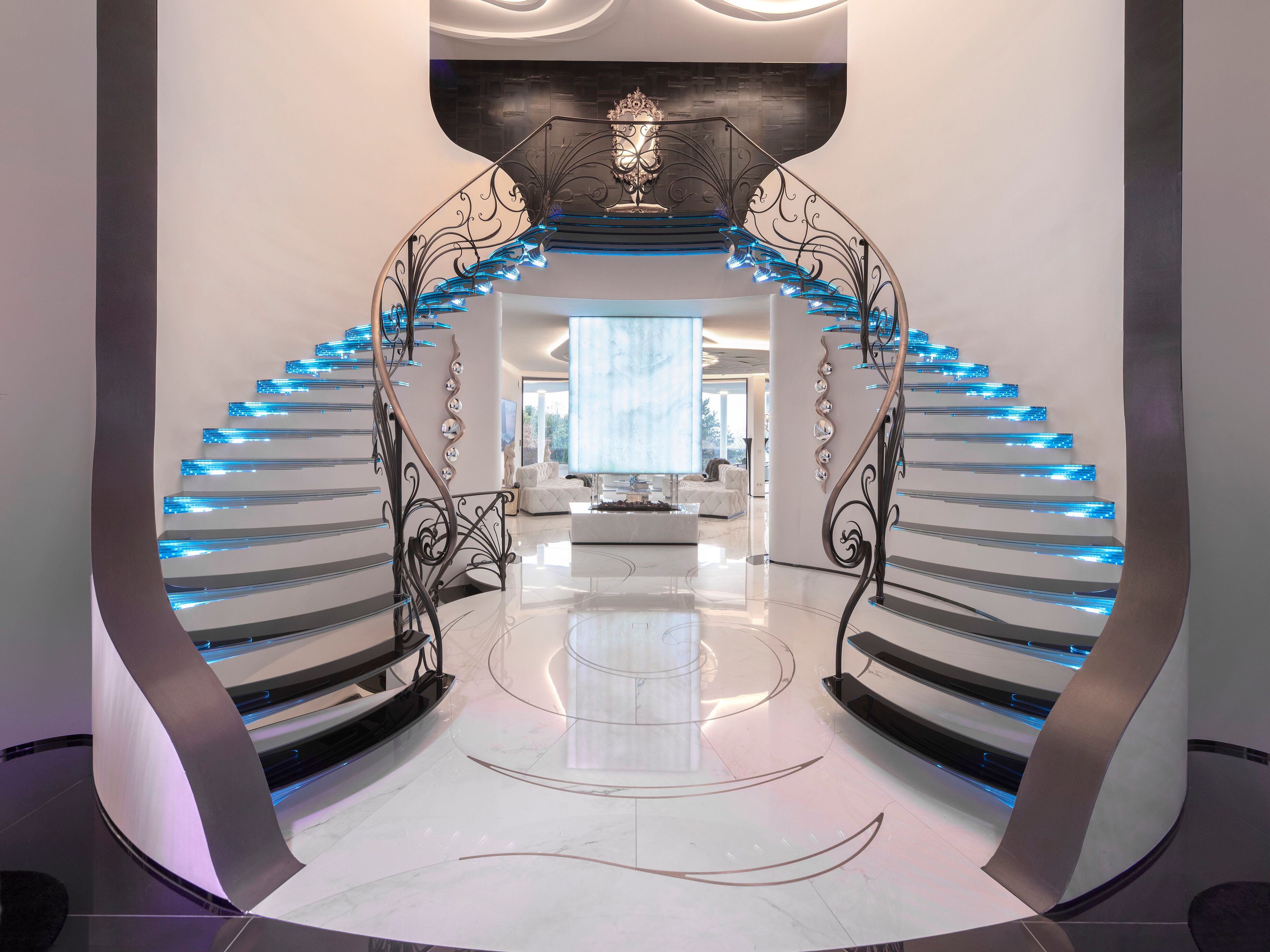 Самонесущая лестница с двойной структурой Siller Treppen SKY SCREW ARCH-00062314