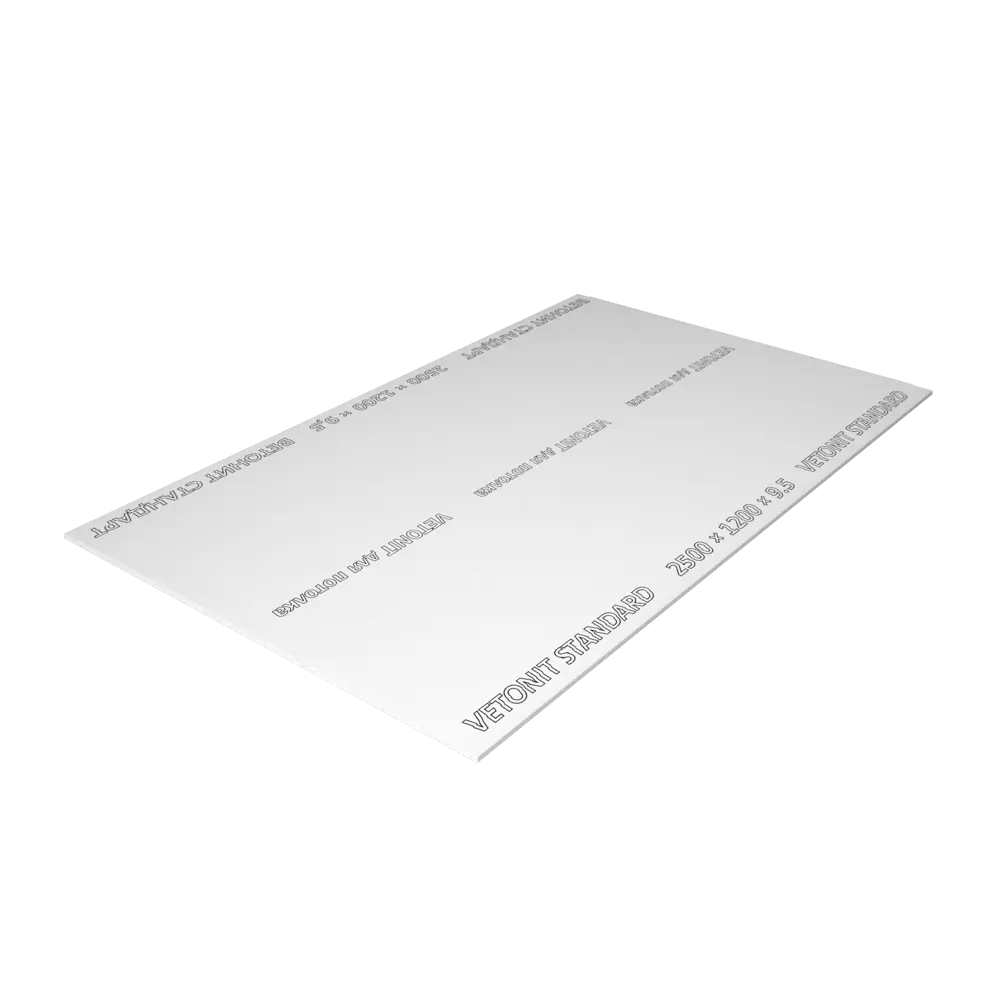 Гипсокартон 9.5 мм Vetonit Стандарт 2500X1200 мм 3 м² STLM-2189793 - Вид №1