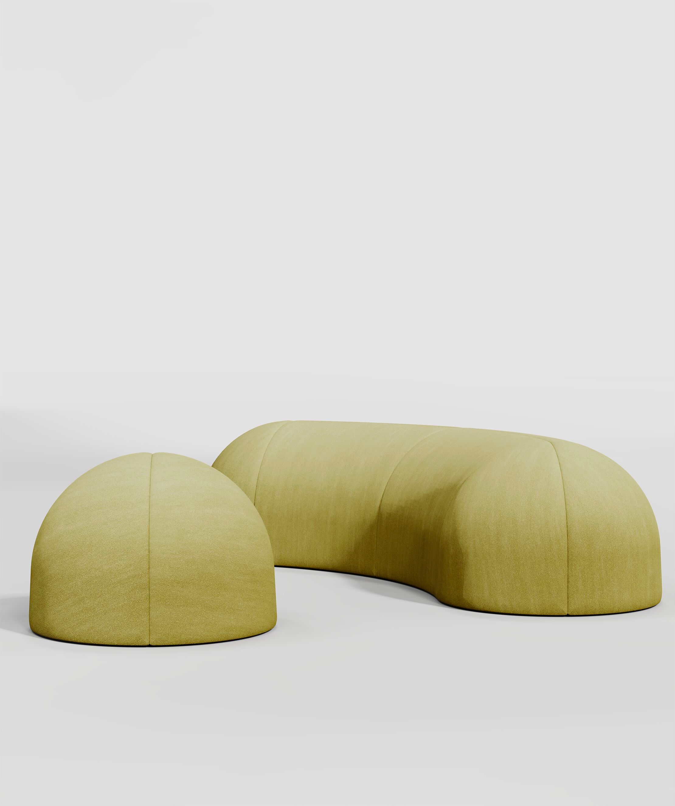 Скамейка из ткани Secolo Nuba ARCH-00051368 - Вид №2