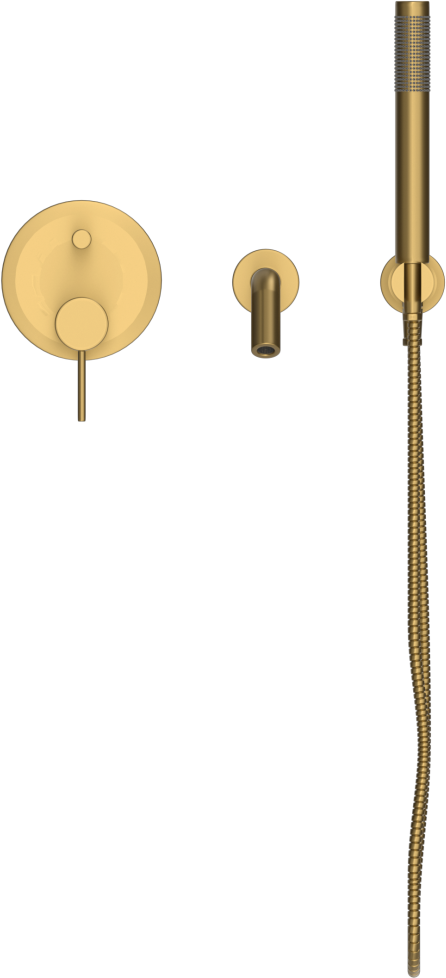 D419-L Однорычажный смеситель для ванны с ручным душем