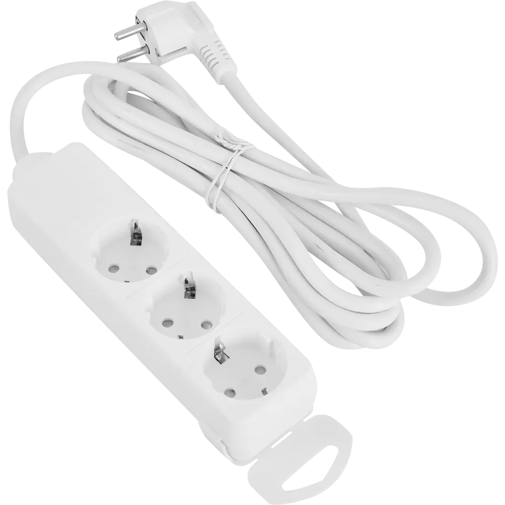 Удлинитель LEXMAN с заземлением, 5 метров, 3 розетки 85364679