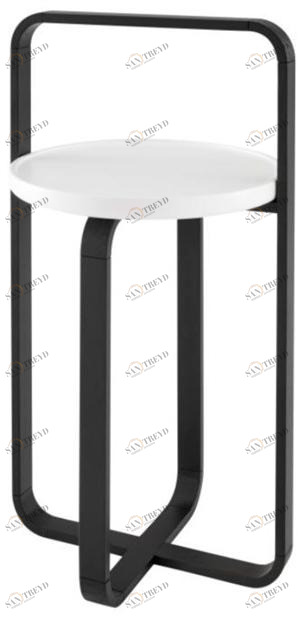 Ligne Roset Высокий круглый деревянный журнальный столик  19980176 