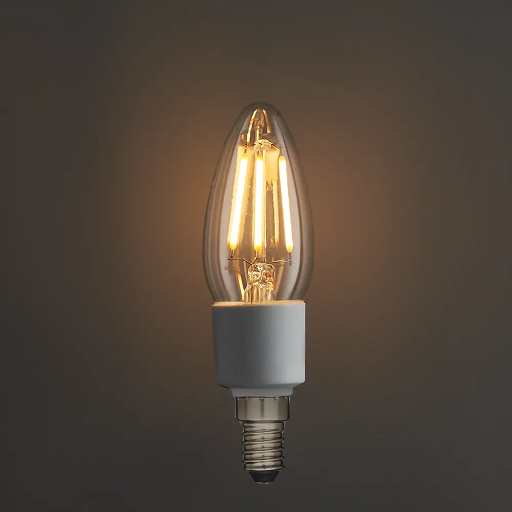 Лампа умная светодиодная Osram Smart Plus E14 220-240 В 4 Вт груша прозрачная 470 лм, теплый белый свет LEDVANCE STLM-2148902 - Вид №2