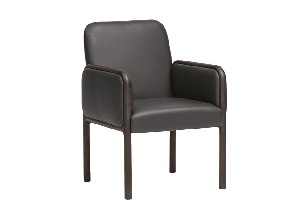 Кожаное кресло с подлокотниками PIAVAL CAMEO-Contract ARCH-00112494