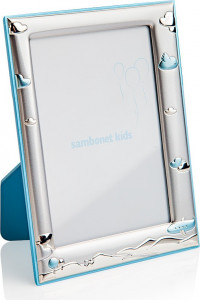 10577503 Sambonet Фоторамка 9х13см "Синий самолет" Сталь нержавеющая