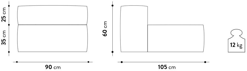 GART 3-х местный модульный садовый диван из ткани Mediterraneo sun-id-1509500 - Вид №4