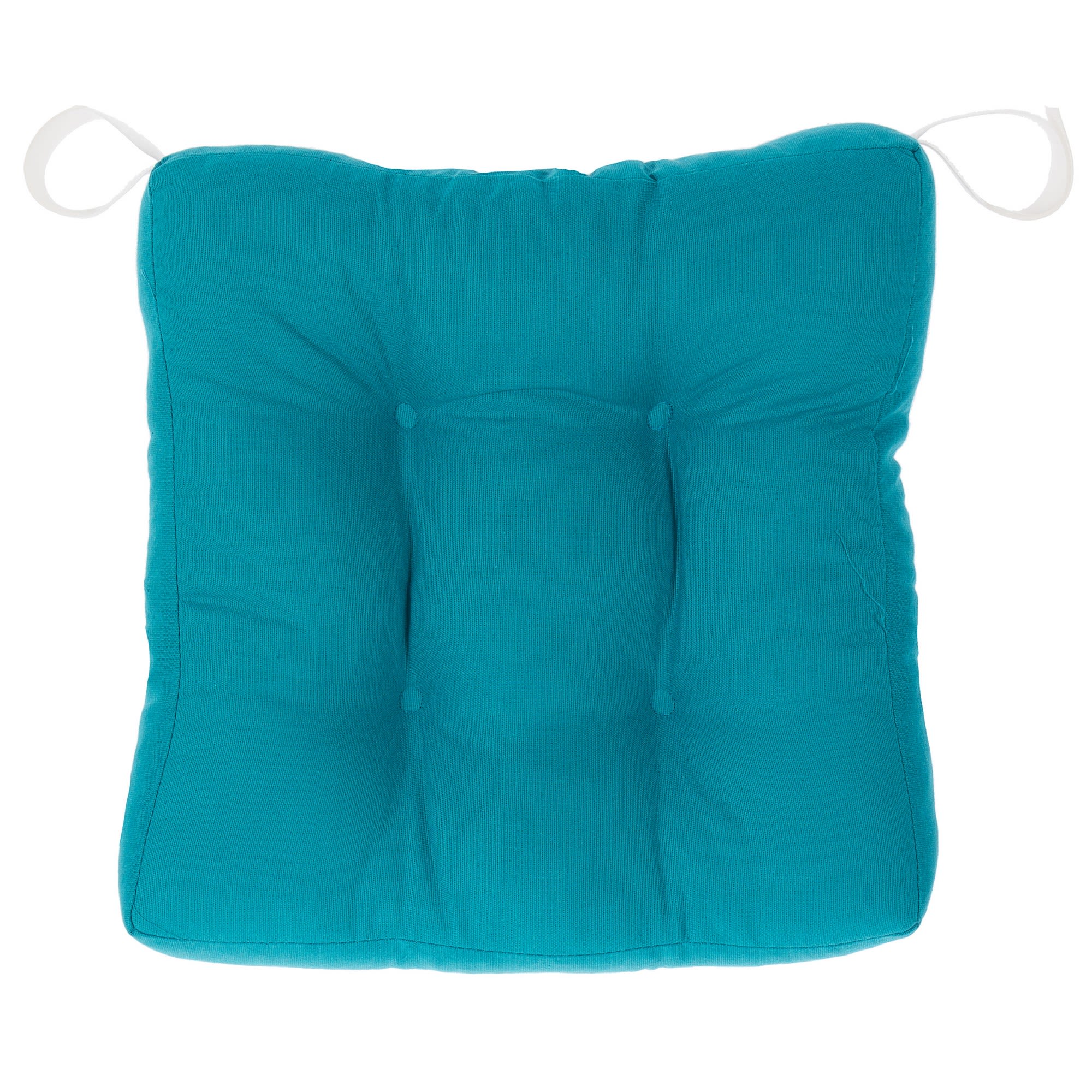 18629317 Сидушка для стула 40х40х6 см цвет бирюзовый Santreyd 