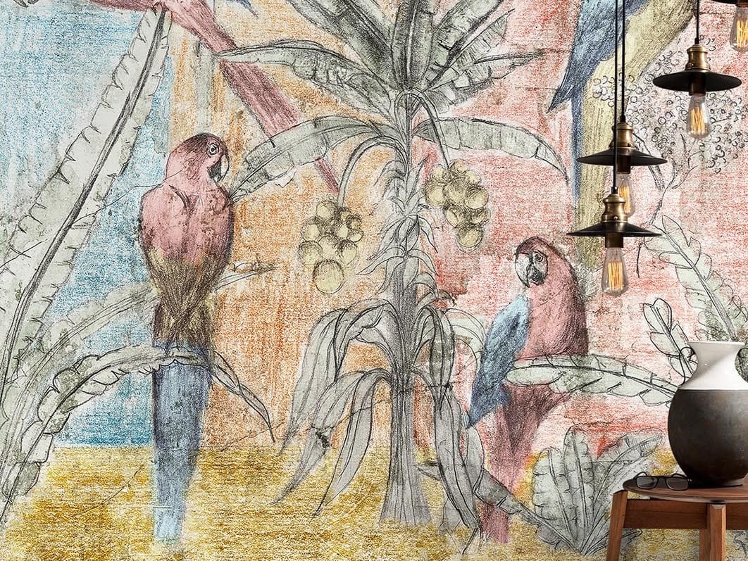 Тропические обои ПВХ бесплатно, ЭКО, моющиеся WallPepper Online SELECTION ARCH-00099627