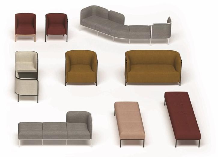 GABER Кресло из ткани с подлокотниками Place 280. - Вид №10