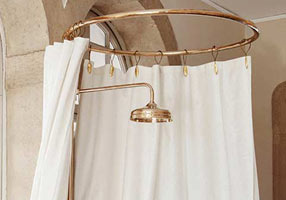 Gentry Home Карниз для штор для душа Shower curtain rail Розовое золото GH102201  - Вид №1