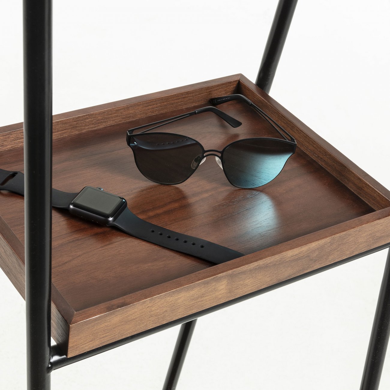 Зеркало напольное с полками Benji от La Forma LA FORMA BENJI 298904 Черный  - Вид №1