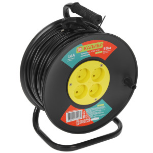 Удлинитель силовой Калибр УСК2-4-50 черный 5341003