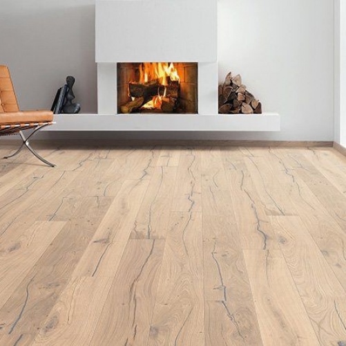 Паркетная доска Haro 4000 Series Top connect белый Аризона Дуб Селект с брашью (Текстурированная) 2200х173 мм 527328 - Вид №2