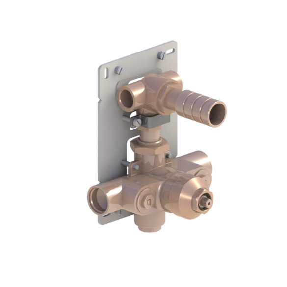 93.593 pour habillage 01508 et 19508 Скрытый корпус термостата 93593 с краном / переключателем HORUS Range Éloise 