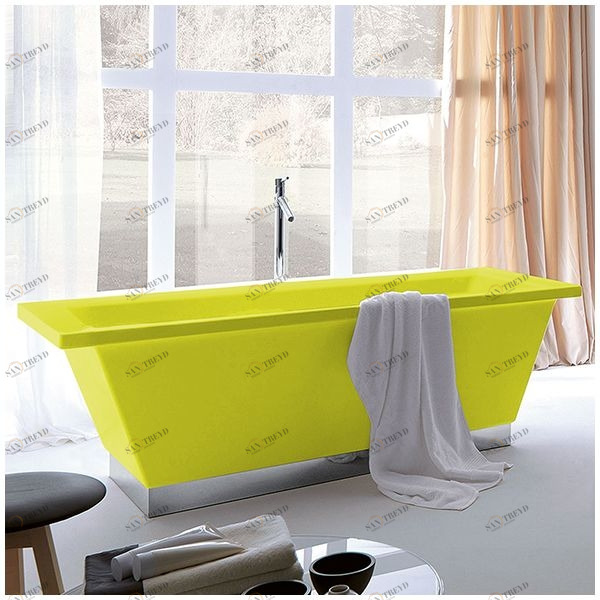 Ванна Gruppo treesse Conthea V1211AC-Z жёлтая отдельностоящая прямоугольная V1211ACZ