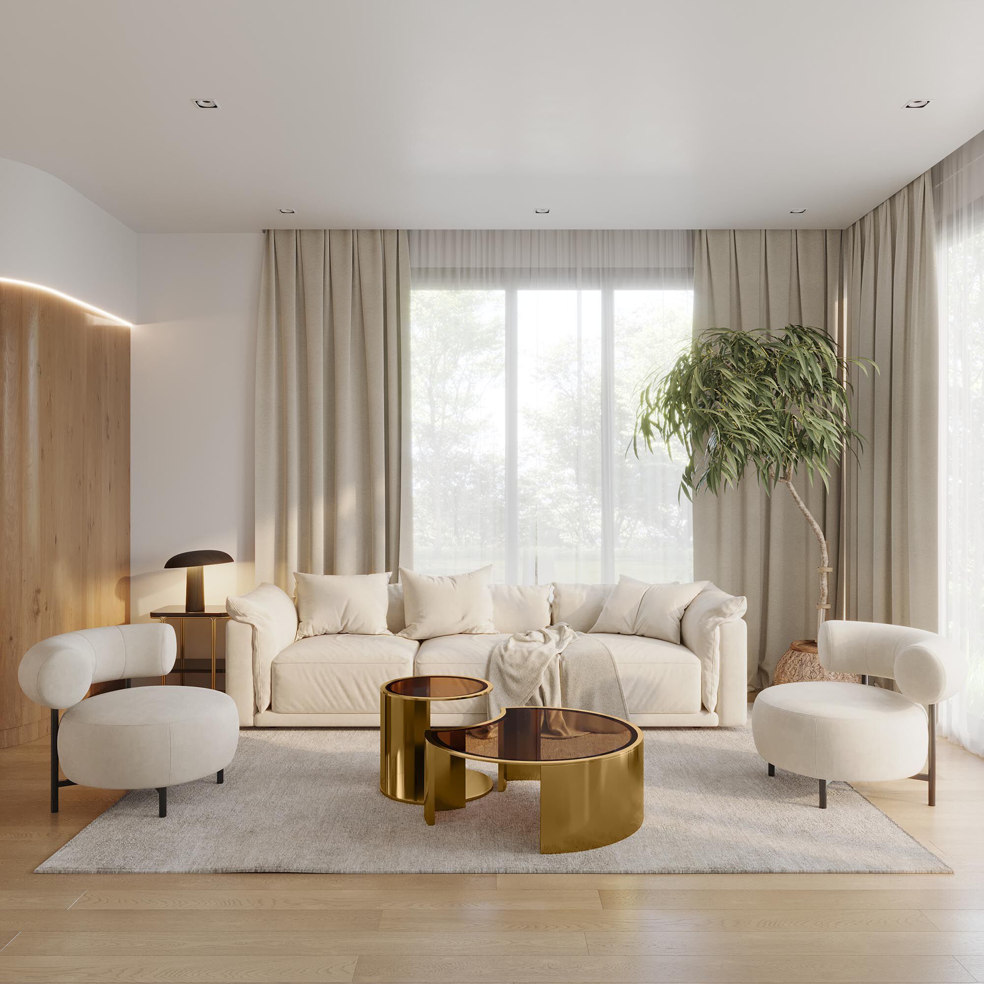 Журнальный столик из стали и стекла GIULIA GRILLO L'INCONTRO ARCH-00068275 - Вид №1