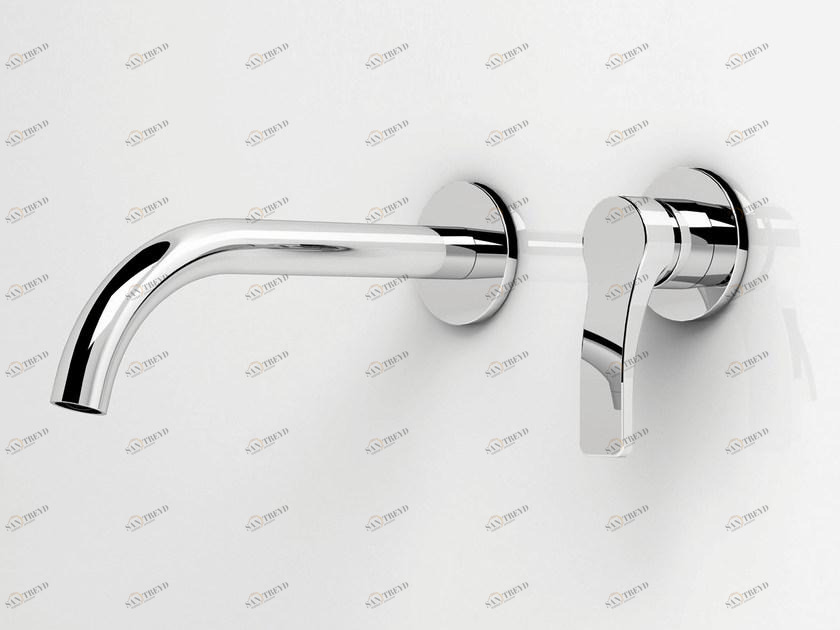 ABOUTWATER Смеситель для умывальника настенный на 2 отверстия Al/23 Fantini Rubinetti sun-id-1358602