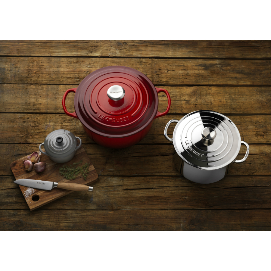 Нож Сантоку Le Creuset, сталь, дерево, 13 см 98000213000200 - Вид №2