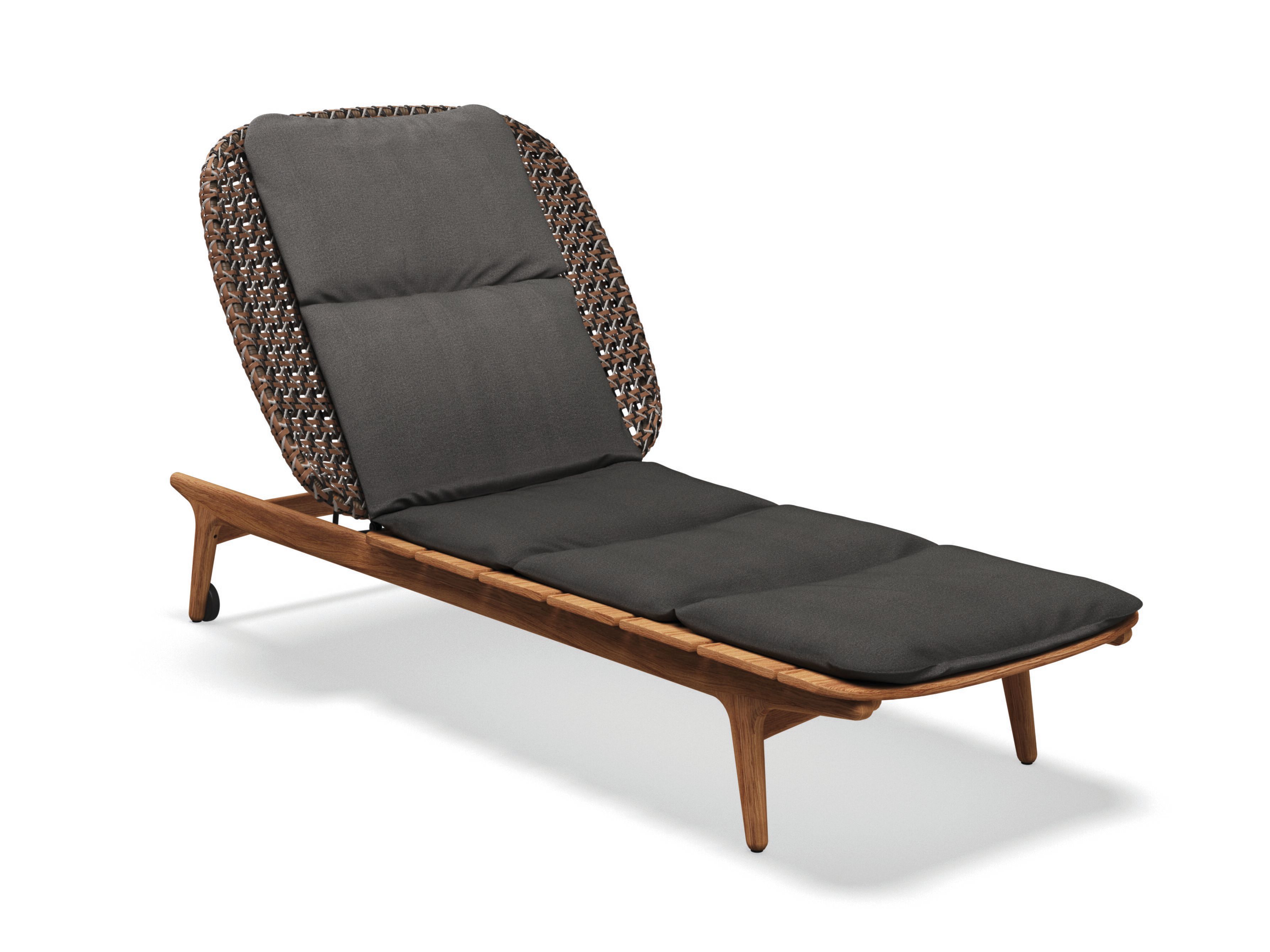 Тканевая откидная Садовая кровать с колесами Gloster ARCH-00035637 - Вид №2