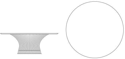 KNOLL Круглый журнальный столик из стали и дерева Platner sun-id-1509004 - Вид №3