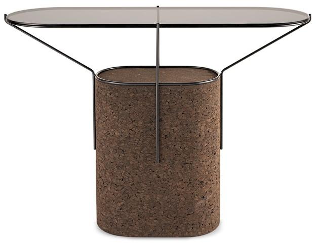 BlackCork Овальная консоль из пробки и стекла Frame sun-id-1490732 - Вид №1