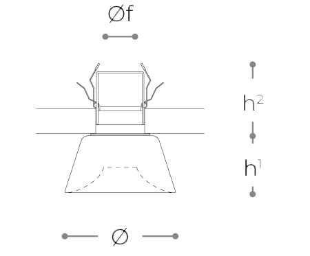 Стеклянный круглый светодиодный светильник Italamp LEO ARCH-00055504 - Вид №1