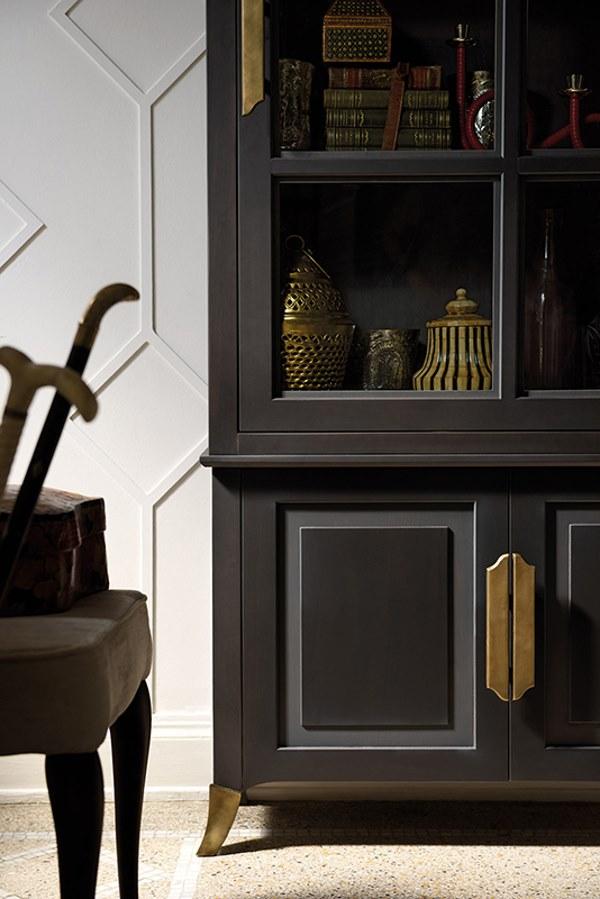 Prestige Лакированная витрина из дерева и стекла Capricci Cvc041b - Вид №2